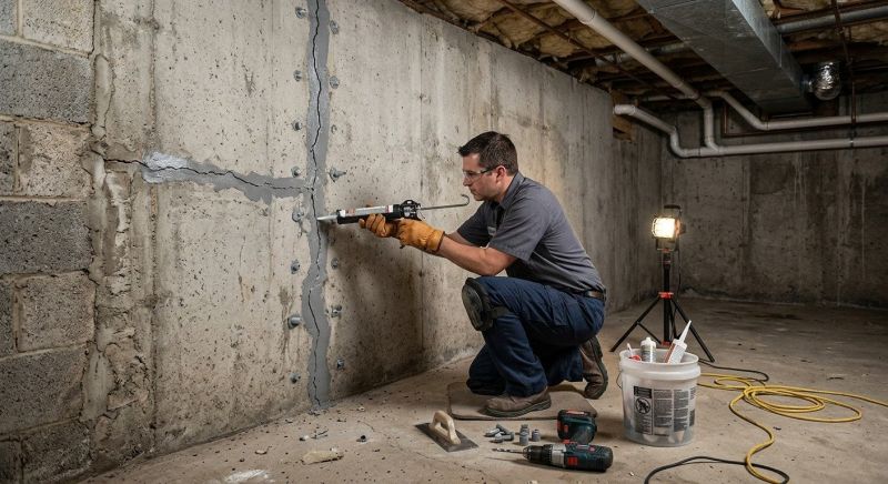 Basement Crack Repair in Waldorf, MD