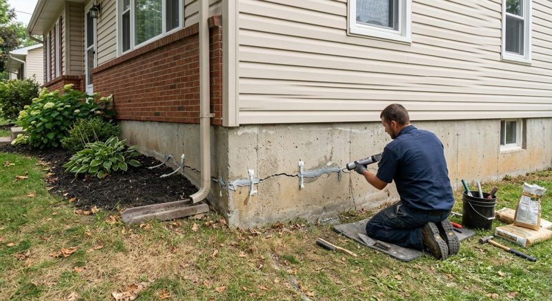Cracked Foundation Repair in Lorton, VA