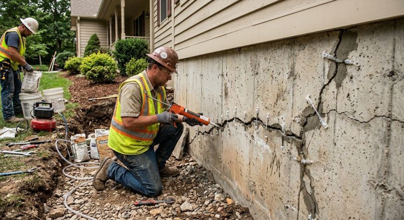 Cracked Foundation Repair in Oxon Hill, MD