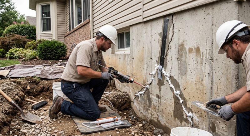 Cracked Foundation Repair in Suitland, MD