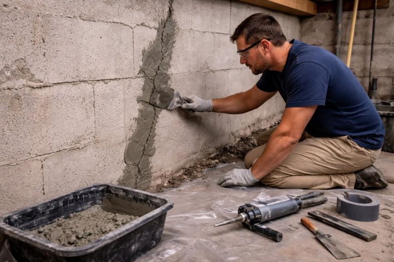 Foundation Crack Repair in Huntingtown, MD