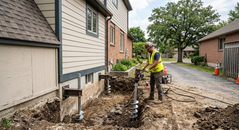 Helical Piers Installation in Waldorf, MD