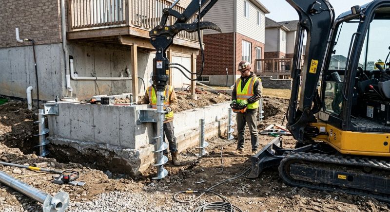 Helical Piers Installation in Waldorf, MD