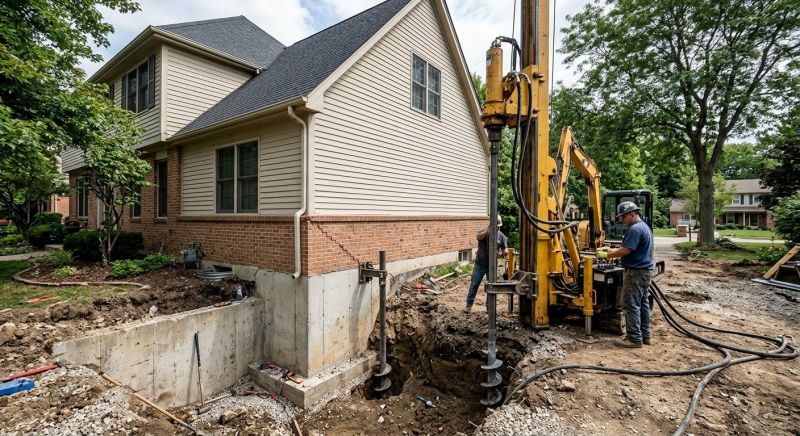Helical Piers Installation in Waldorf, MD