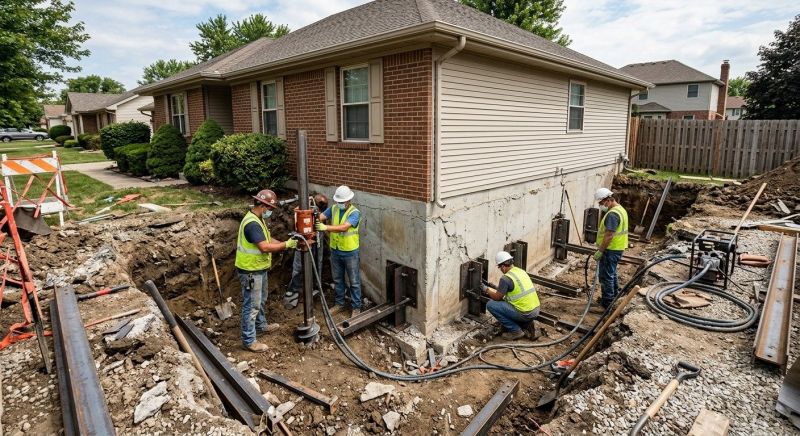 House Foundation Repair in Shady Side, MD