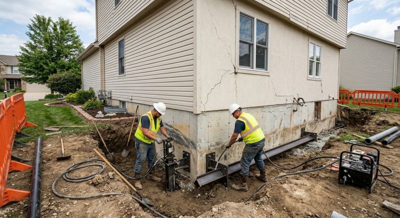 Sinking Foundation Repair in Accokeek, MD