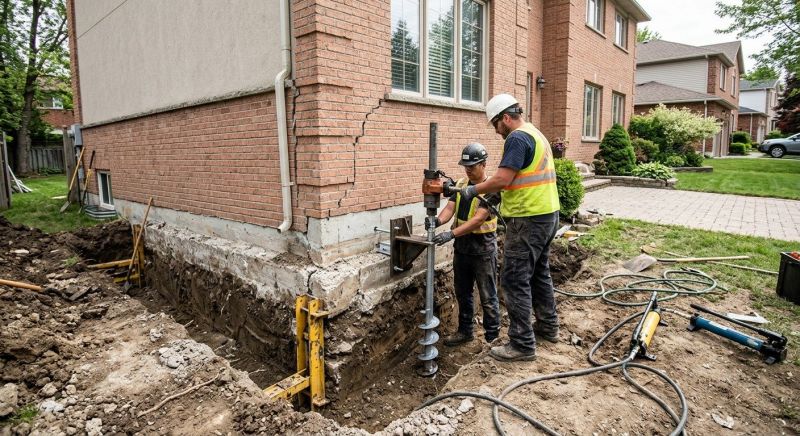 Sinking Foundation Repair in Clinton, MD