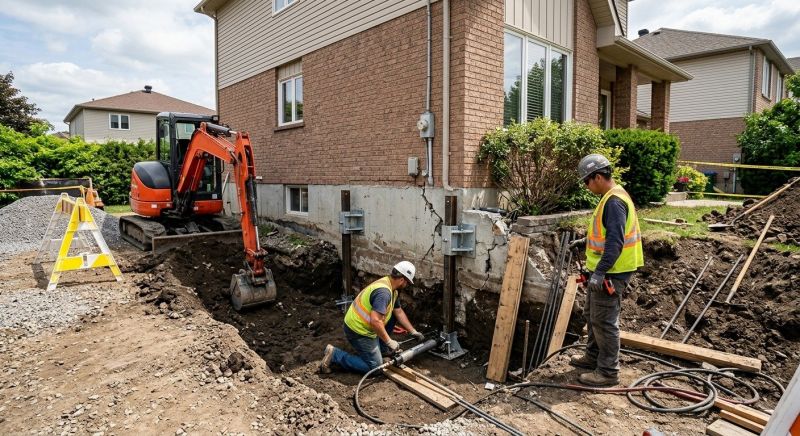 Sinking Foundation Repair in Clinton, MD